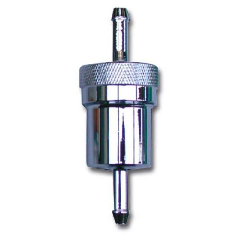 Filtre à essence BIHR rond alu anodisé démontable L=75mm Filtre à essence BIHR rond alu anodisé démontable L=75mm