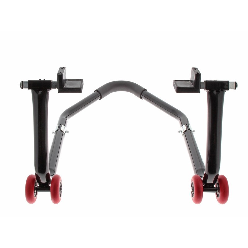 Béquille arrière BIHR démontable universelle noir avec supports caoutchouc en ''L'' Béquille arrière BIHR démontable universelle noir avec supports caoutchouc en ''L'' – Image 2