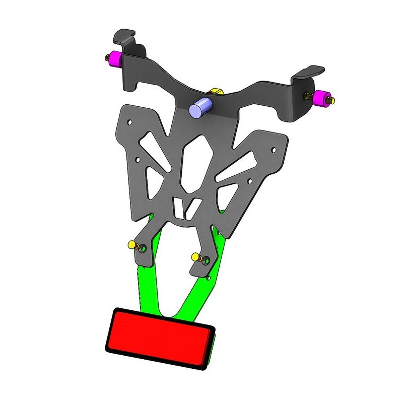 Support de plaque V PARTS noir Honda CB1000R Support de plaque V PARTS noir Honda CB1000R