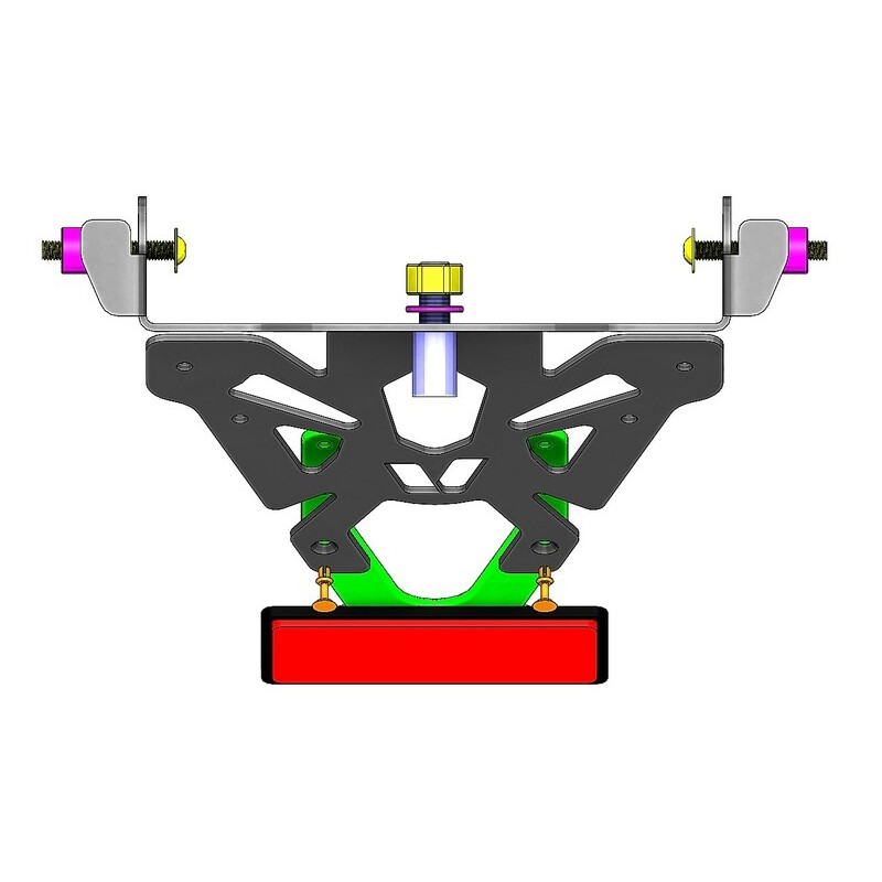 Support de plaque V PARTS noir Honda CB1000R Support de plaque V PARTS noir Honda CB1000R – Image 2