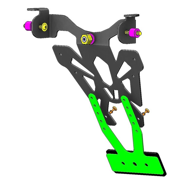 Support de plaque V PARTS noir Honda CB1000R Support de plaque V PARTS noir Honda CB1000R – Image 4