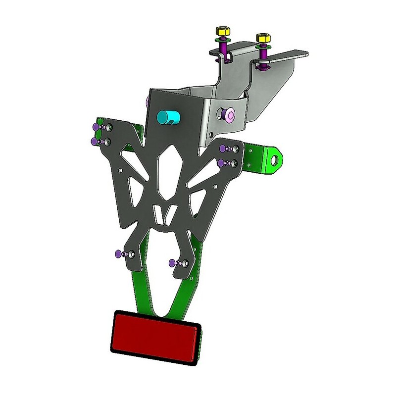 Support de plaque V PARTS noir Kawasaki ER6 Support de plaque V PARTS noir Kawasaki ER6 – Image 4