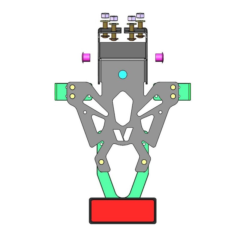 Support de plaque V PARTS noir Kawasaki Ninja 400 Support de plaque V PARTS noir Kawasaki Ninja 400 – Image 6