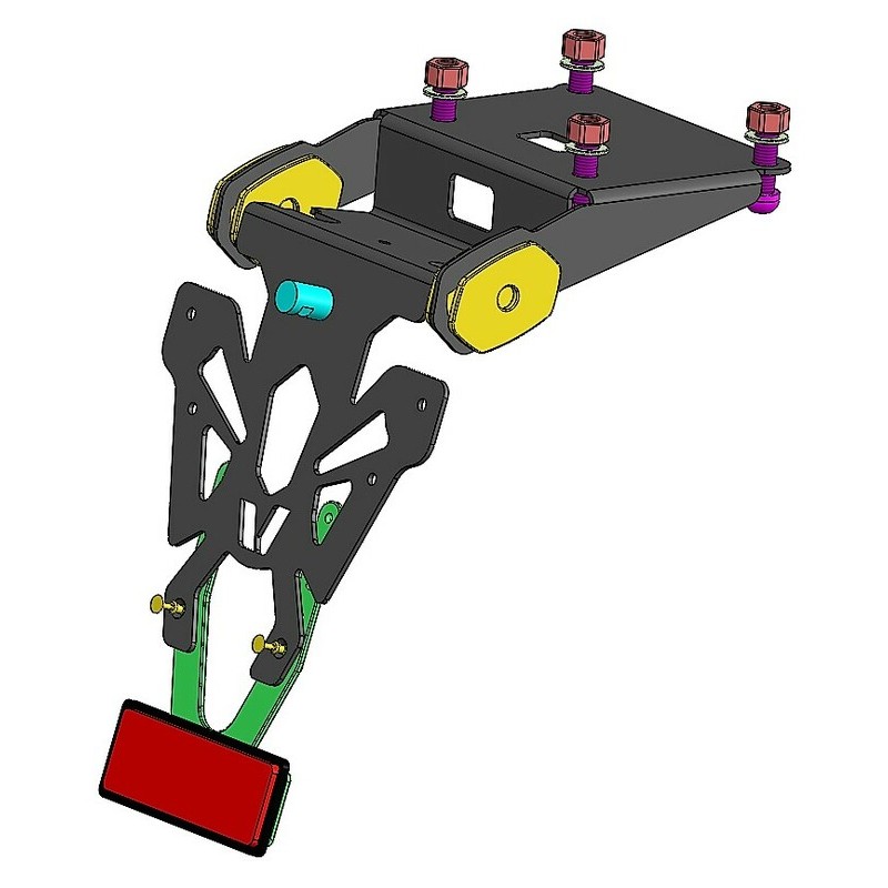 Support de plaque V PARTS court noir Kawasaki Z900RS Support de plaque V PARTS court noir Kawasaki Z900RS – Image 3