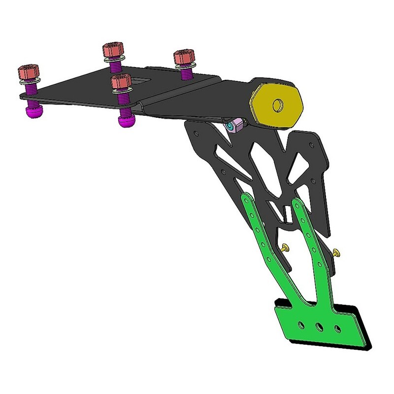 Support de plaque V PARTS court noir Kawasaki Z900RS Support de plaque V PARTS court noir Kawasaki Z900RS – Image 6