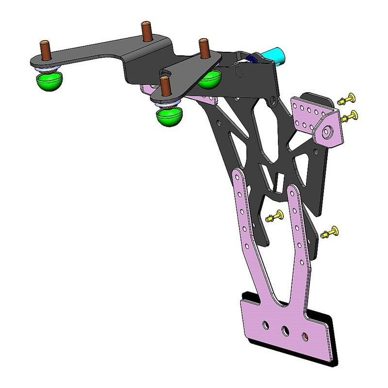 Support de plaque V PARTS noir Suzuki SV650X Support de plaque V PARTS noir Suzuki SV650X – Image 2