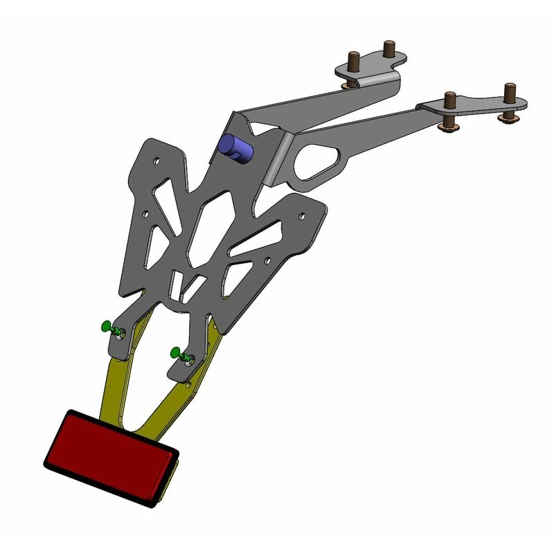 Support de plaque V PARTS noir Yamaha T-Max 560 Support de plaque V PARTS noir Yamaha T-Max 560 – Image 3