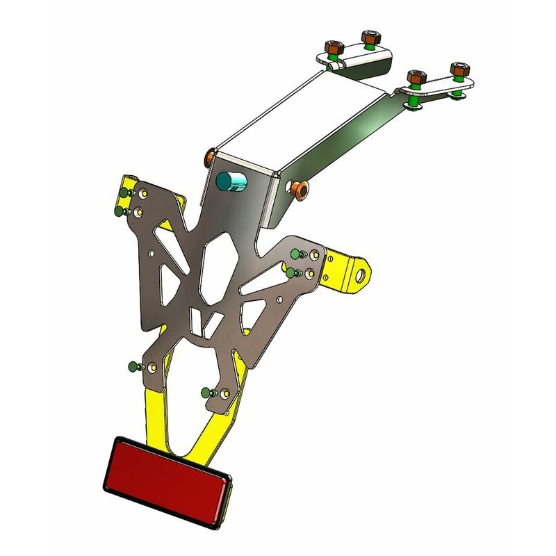 Support de plaque V PARTS noir Yamaha MT-125 Support de plaque V PARTS noir Yamaha MT-125 – Image 2