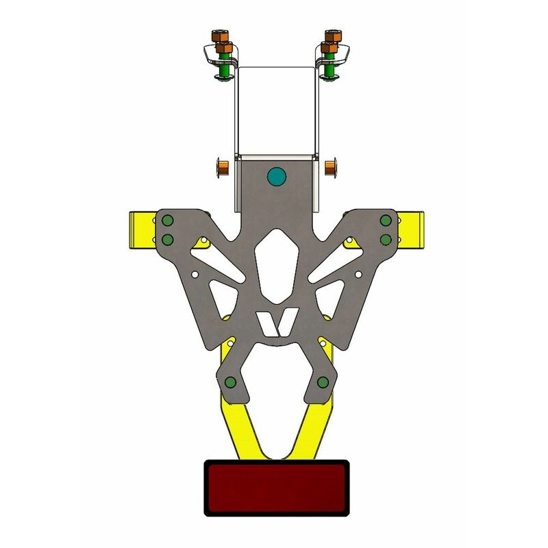 Support de plaque V PARTS noir Yamaha MT-125 Support de plaque V PARTS noir Yamaha MT-125 – Image 8