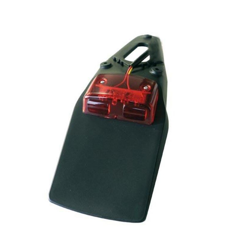 Extension de garde-boue arrière BIHR noir avec feu LED Extension de garde-boue arrière BIHR noir avec feu LED