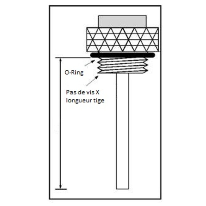 Jauge de température d'huile V PARTS Ø 24x3,0x10 Jauge de température d'huile V PARTS Ø 24x3,0x10 – Image 2