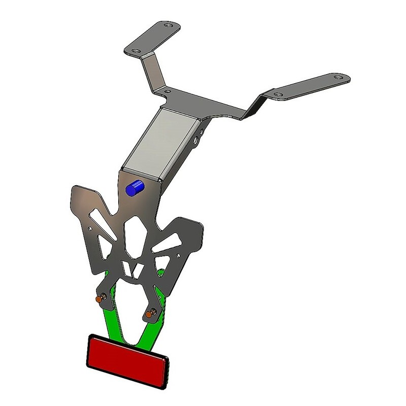 Support de plaque V PARTS noir Honda CB650R Support de plaque V PARTS noir Honda CB650R – Image 2