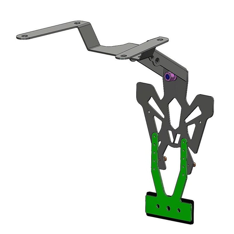 Support de plaque V PARTS noir Honda CB650R Support de plaque V PARTS noir Honda CB650R – Image 3