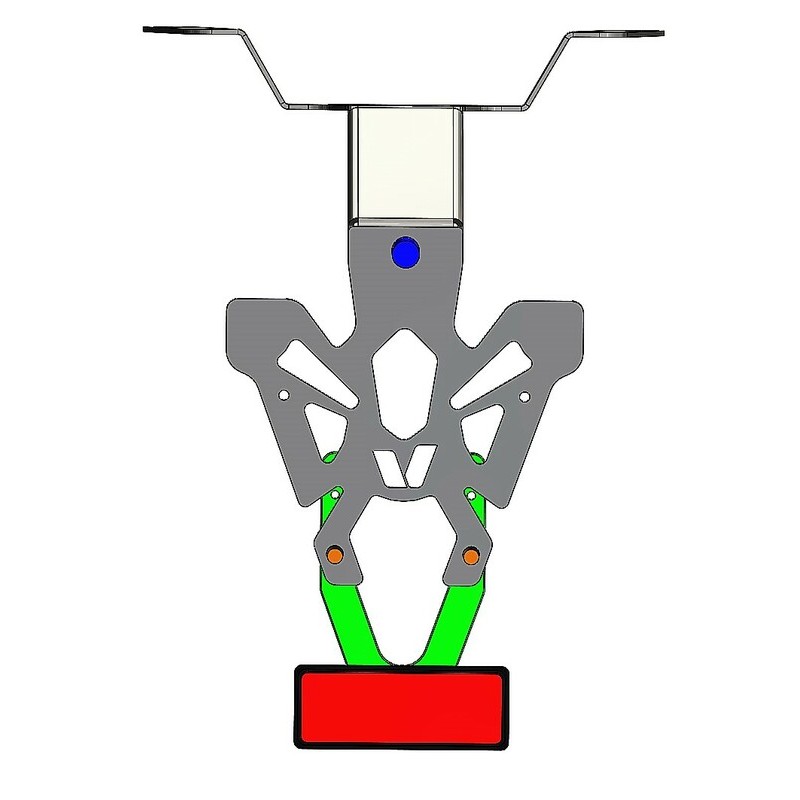 Support de plaque V PARTS noir Honda CB650R Support de plaque V PARTS noir Honda CB650R – Image 5