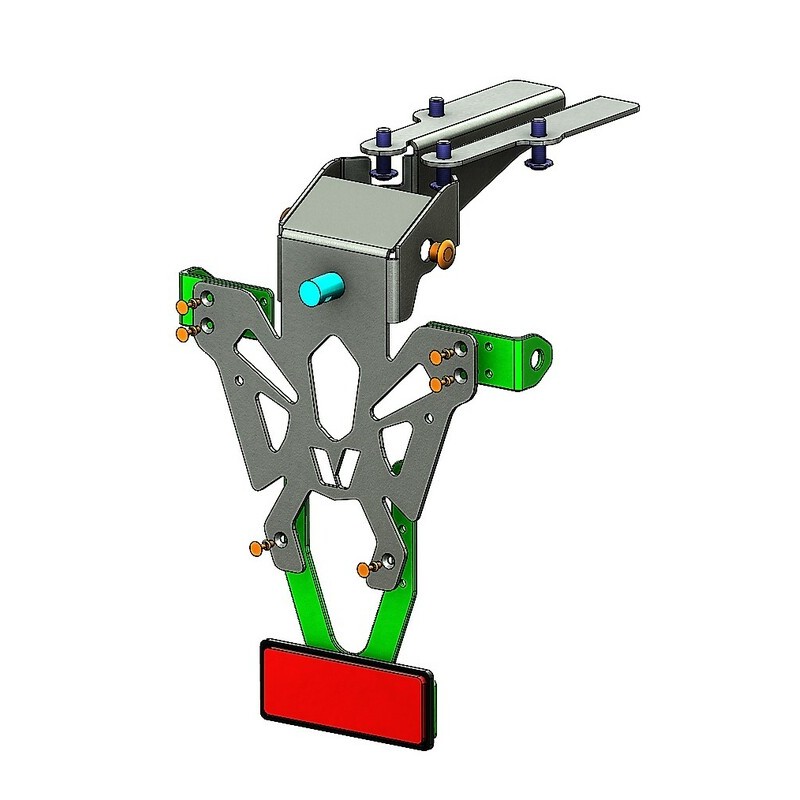Support de plaque V PARTS noir Kawasaki ZX10R Support de plaque V PARTS noir Kawasaki ZX10R – Image 7