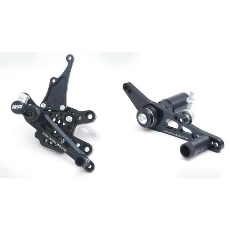 Commandes reculées R&G RACING noir Honda CBR1000RR Commandes reculées R&G RACING noir Honda CBR1000RR