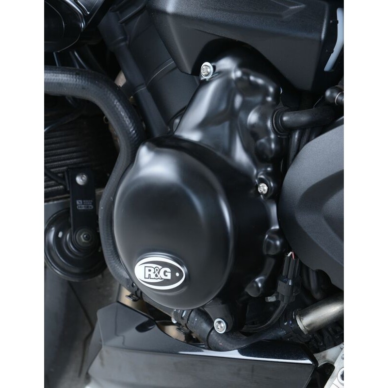 Couvre-carter gauche R&G RACING noir Triumph Couvre-carter gauche R&G RACING noir Triumph