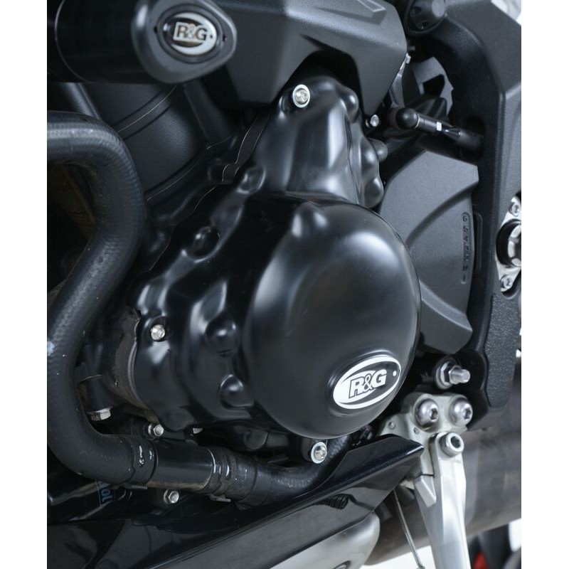 Couvre-carter gauche R&G RACING noir Triumph Couvre-carter gauche R&G RACING noir Triumph – Image 3
