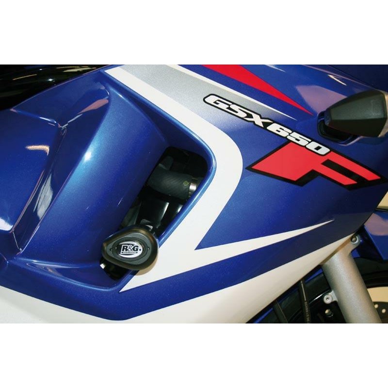 Tampons de protection R&G RACING Aero noir Suzuki GSX650F Tampons de protection R&G RACING Aero noir Suzuki GSX650F
