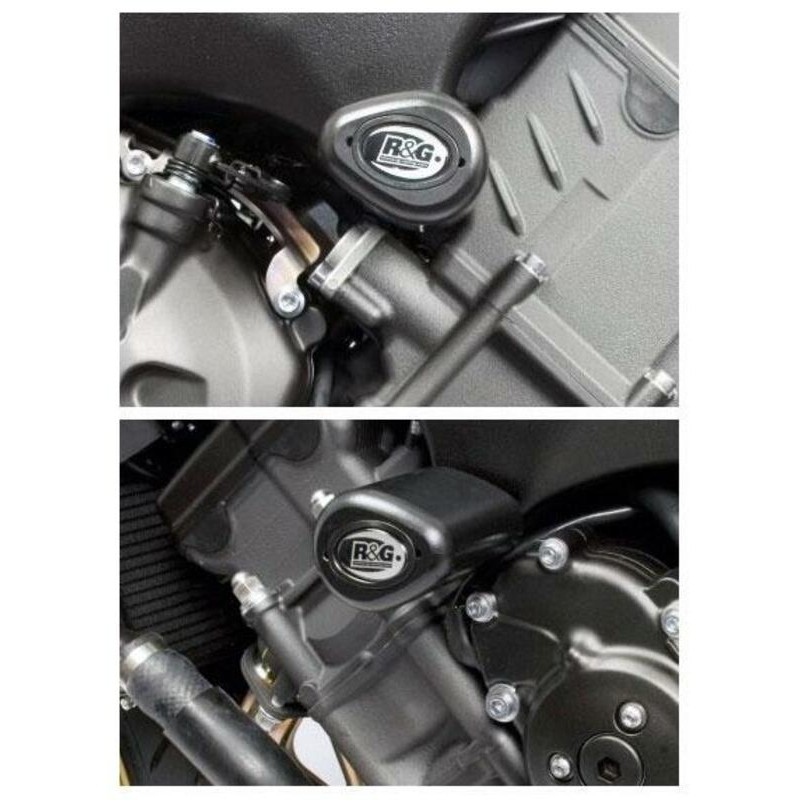 Tampons de protection R&G RACING Aero noir Yamaha Tampons de protection R&G RACING Aero noir Yamaha