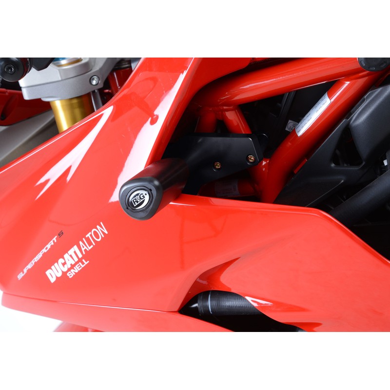 Tampons de protection R&G RACING Aero noir sans percage Ducati Supersport Tampons de protection R&G RACING Aero noir sans percage Ducati Supersport – Image 2