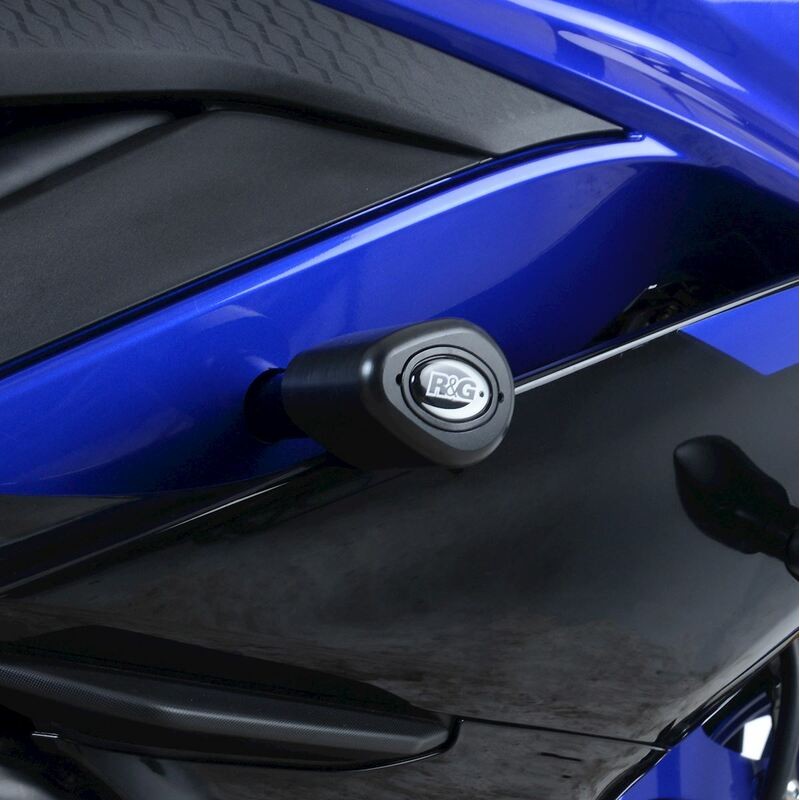 Tampons de protection R&G RACING Aero noir Yamaha YZF-R3 Tampons de protection R&G RACING Aero noir Yamaha YZF-R3