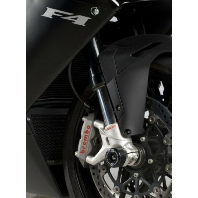 Protection de fourche R&G RACING noir MV Agusta F4 1000R/RR Protection de fourche R&G RACING noir MV Agusta F4 1000R/RR