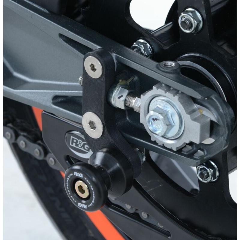 Pions de bras oscillant avec platine R&G RACING noir KTM Pions de bras oscillant avec platine R&G RACING noir KTM – Image 3