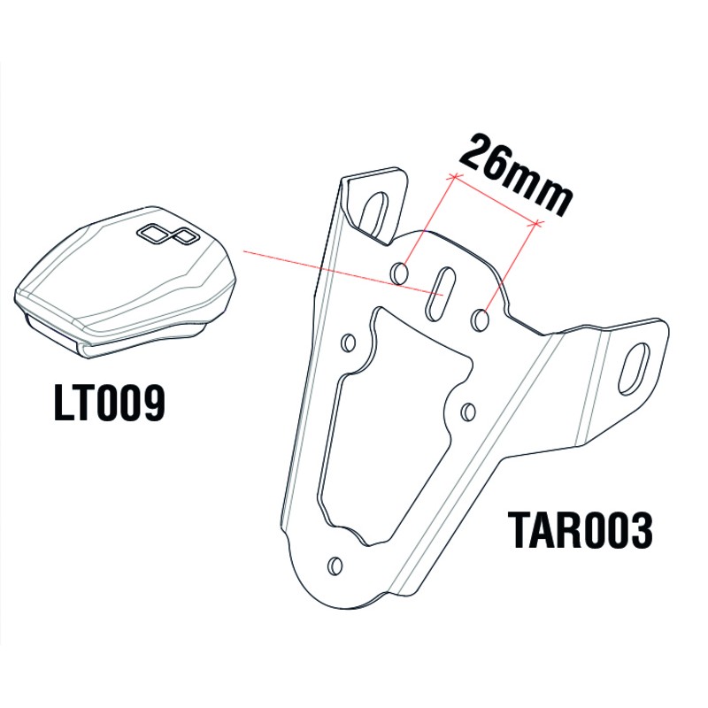 Eclairage de plaque LED LIGHTECH Python couvercle blanc entraxe 26mm Eclairage de plaque LED LIGHTECH Python couvercle blanc entraxe 26mm – Image 4