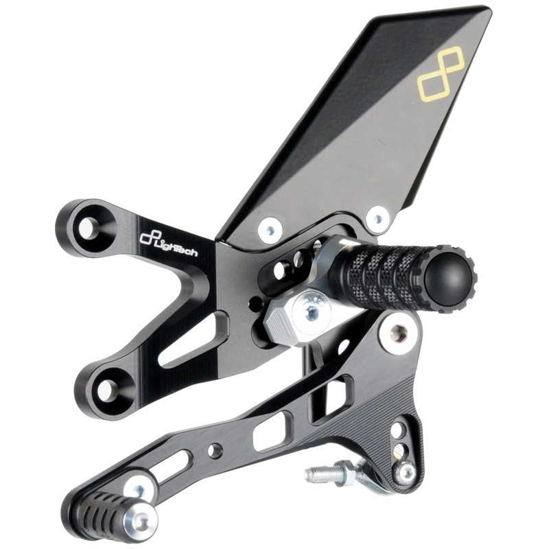 Commandes reculées fixes LIGHTECH sélection inversée noir Aprilia RSV4 Commandes reculées fixes LIGHTECH sélection inversée noir Aprilia RSV4