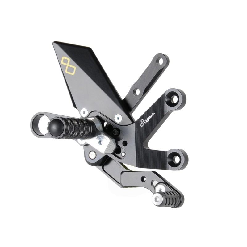 Commandes reculées réglables/repliables LIGHTECH noir Suzuki GSX-R1000 Commandes reculées réglables/repliables LIGHTECH noir Suzuki GSX-R1000