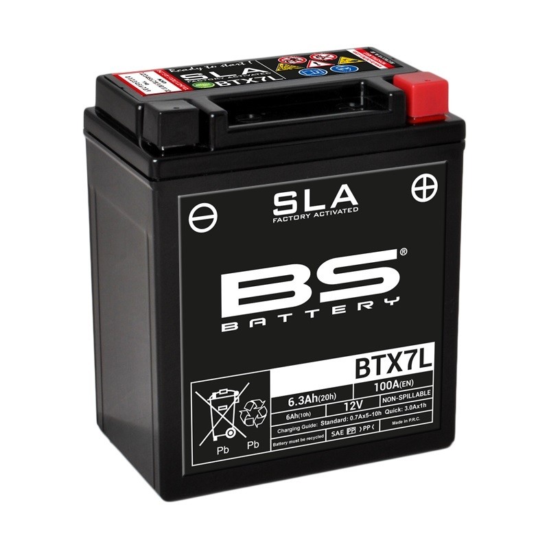 Batterie BS BATTERY SLA sans entretien activé usine - BTX7L Batterie BS BATTERY SLA sans entretien activé usine - BTX7L