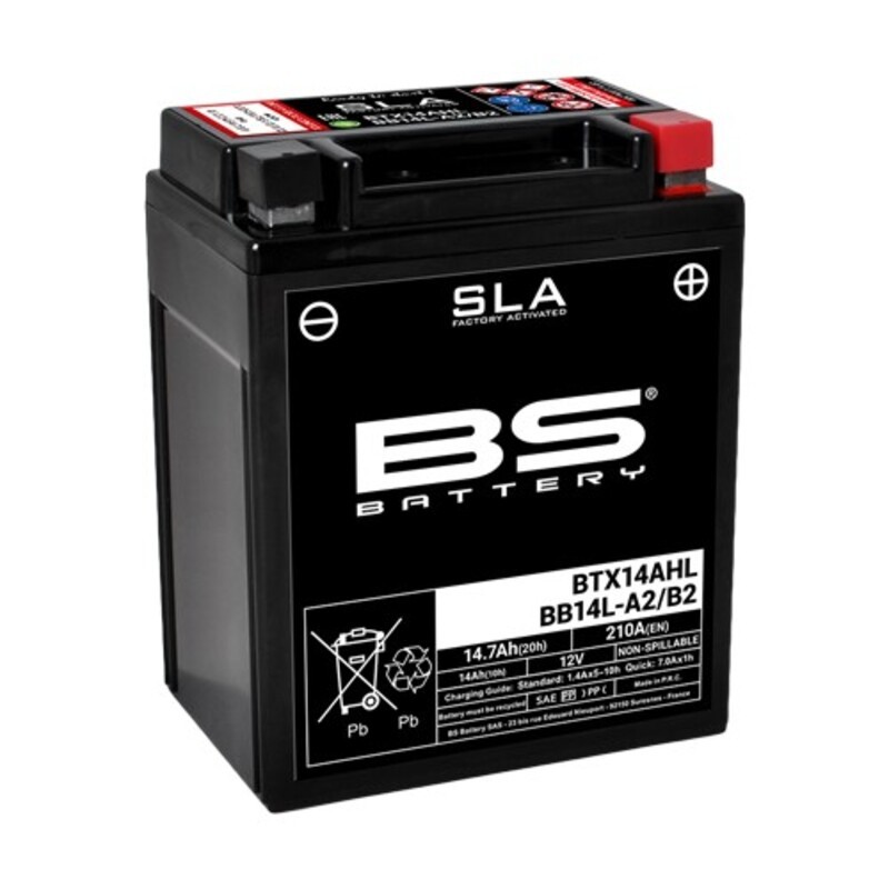Batterie BS BATTERY SLA sans entretien activé usine - BTX14AHL / BB14L-A2/B2 Batterie BS BATTERY SLA sans entretien activé usine - BTX14AHL / BB14L-A2/B2