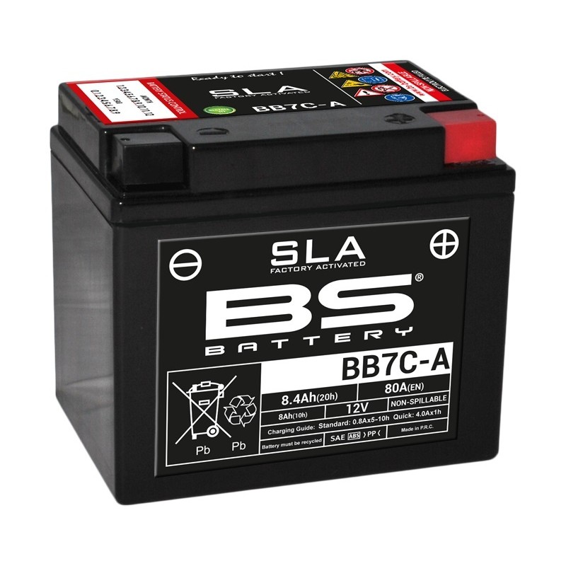 Batterie BS BATTERY SLA sans entretien activé usine - BB7C-A Batterie BS BATTERY SLA sans entretien activé usine - BB7C-A