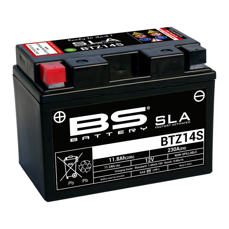 Batterie BS BATTERY SLA sans entretien activé usine - BTZ14S Batterie BS BATTERY SLA sans entretien activé usine - BTZ14S