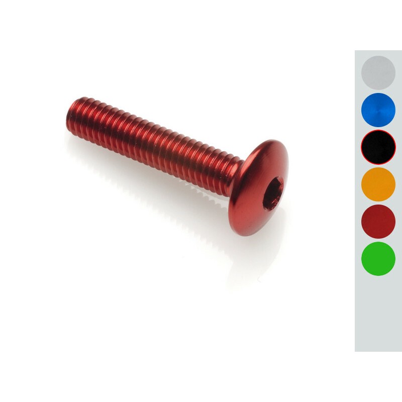 Vis tête bombée LIGHTECH M5 x 20 Ergal noir Vis tête bombée LIGHTECH M5 x 20 Ergal noir