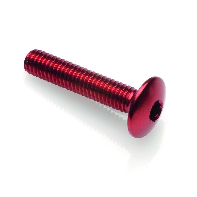 Vis tête bombée LIGHTECH M5 x 20 Ergal rouge Vis tête bombée LIGHTECH M5 x 20 Ergal rouge