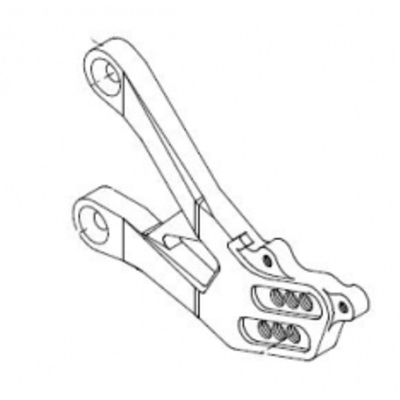 Platine droite de commandes reculées LIGHTECH argent Yamaha YZF-R1 Platine droite de commandes reculées LIGHTECH argent Yamaha YZF-R1