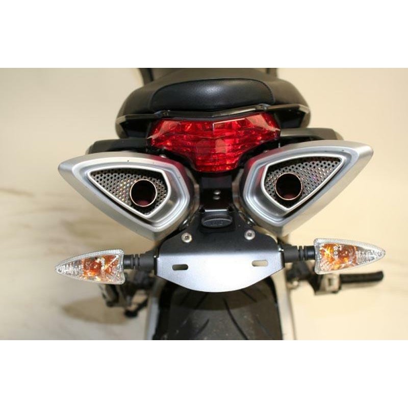 Support de plaque R&G RACING noir Aprilia Shiver 750 Support de plaque R&G RACING noir Aprilia Shiver 750