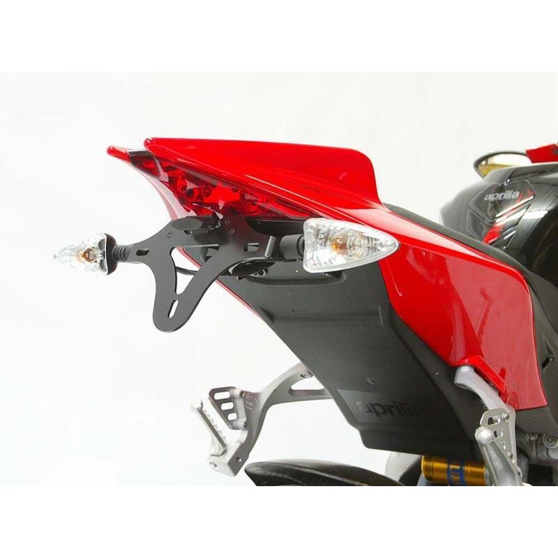 Support de plaque R&G RACING noir Aprilia Support de plaque R&G RACING noir Aprilia