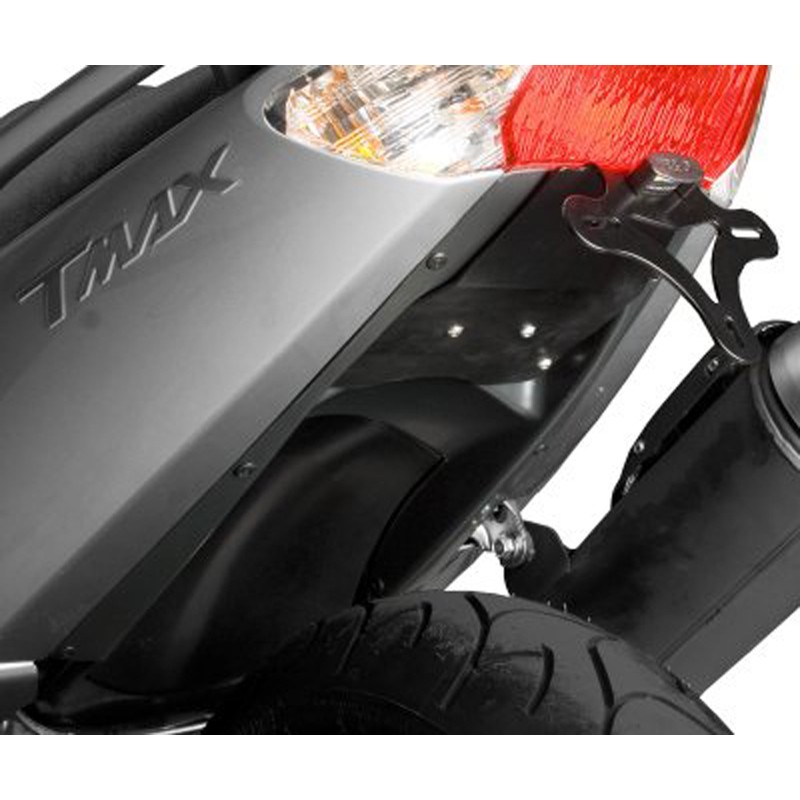 Support de plaque R&G RACING noir avec passage de roue Yamaha T-Max 500 Support de plaque R&G RACING noir avec passage de roue Yamaha T-Max 500 – Image 2