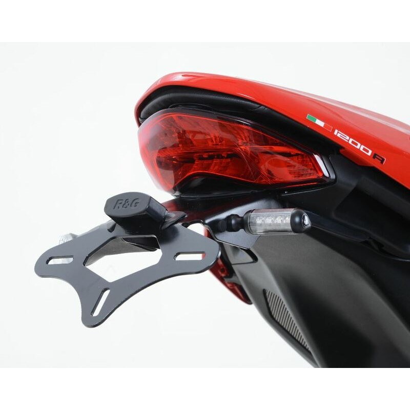 Support de plaque R&G RACING noir Ducati Monster 1200R Support de plaque R&G RACING noir Ducati Monster 1200R – Image 2