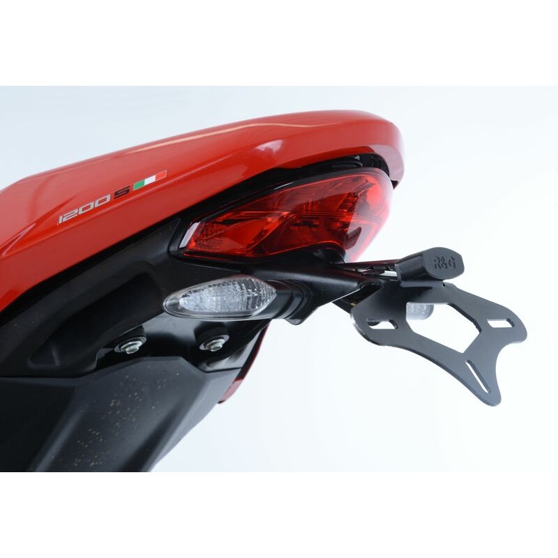 Support de plaque R&G RACING noir Ducati Support de plaque R&G RACING noir Ducati – Image 3