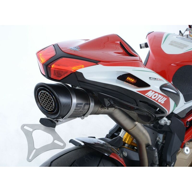 Support de plaque R&G RACING noir MV Agusta F4 RC Support de plaque R&G RACING noir MV Agusta F4 RC