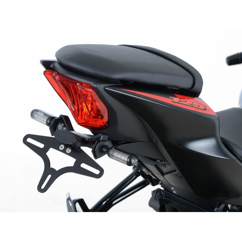 Support de plaque R&G RACING noir Suzuki GSX-R125 Support de plaque R&G RACING noir Suzuki GSX-R125