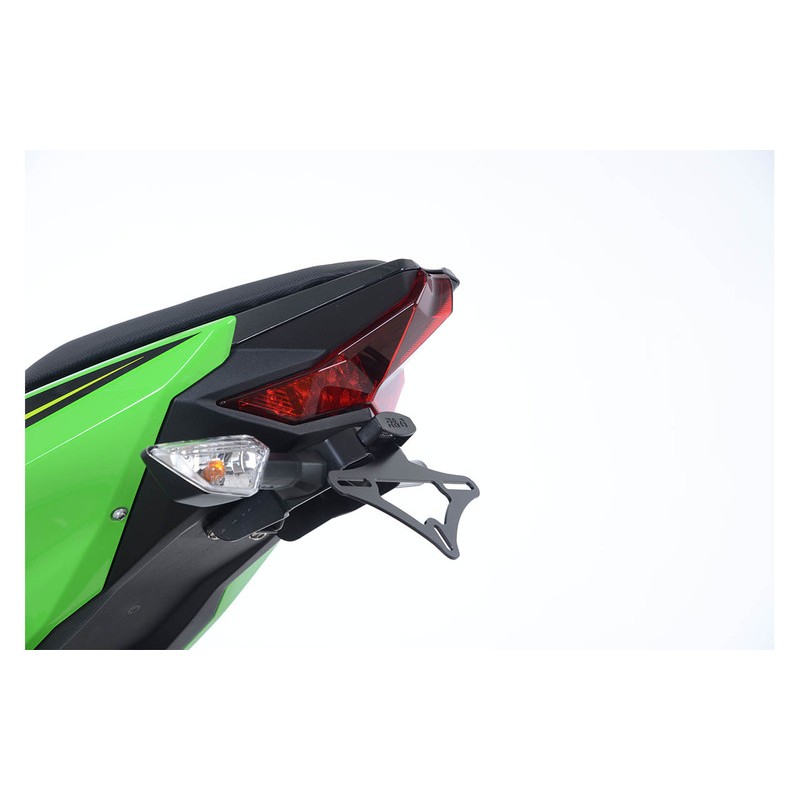 Support de plaque R&G RACING noir Kawasaki Ninja 400 Support de plaque R&G RACING noir Kawasaki Ninja 400