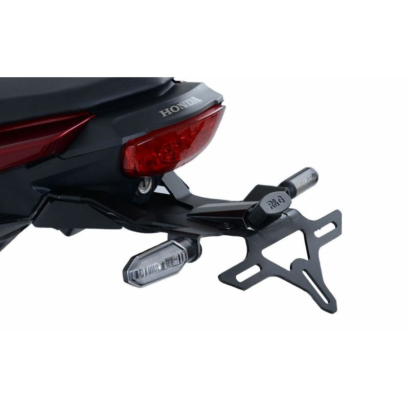 Support de plaque R&G RACING noir Honda CB125R Support de plaque R&G RACING noir Honda CB125R