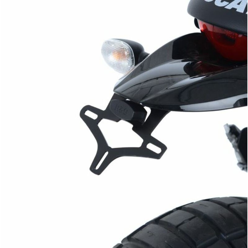Support de plaque R&G RACING noir Ducati Desert Sled Support de plaque R&G RACING noir Ducati Desert Sled