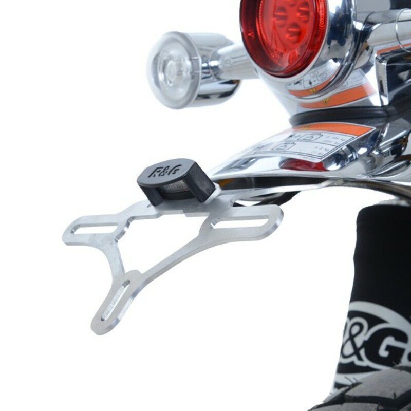 Support de plaque R&G RACING argent Honda Monkey Support de plaque R&G RACING argent Honda Monkey