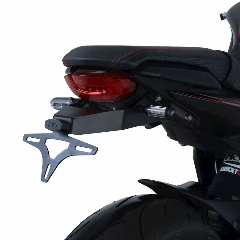 Support de plaque R&G RACING noir Honda CB650R Support de plaque R&G RACING noir Honda CB650R